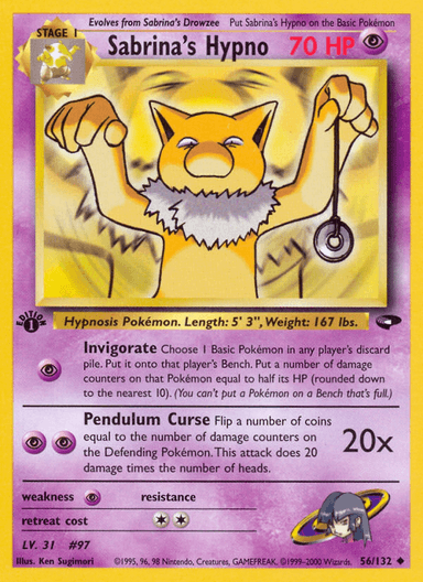 Sabrina's Hypno, Gym Challenge 56