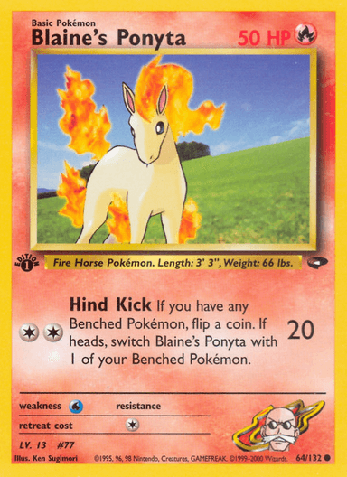 Blaine's Ponyta, Gym Challenge 64
