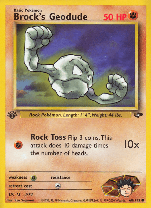 Brock's Geodude, Gym Challenge 68