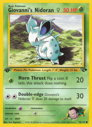 Giovanni's Nidoran ♀, Gym Challenge 75