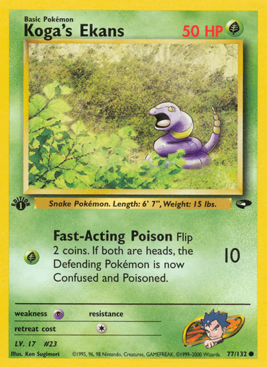 Koga's Ekans, Gym Challenge 77