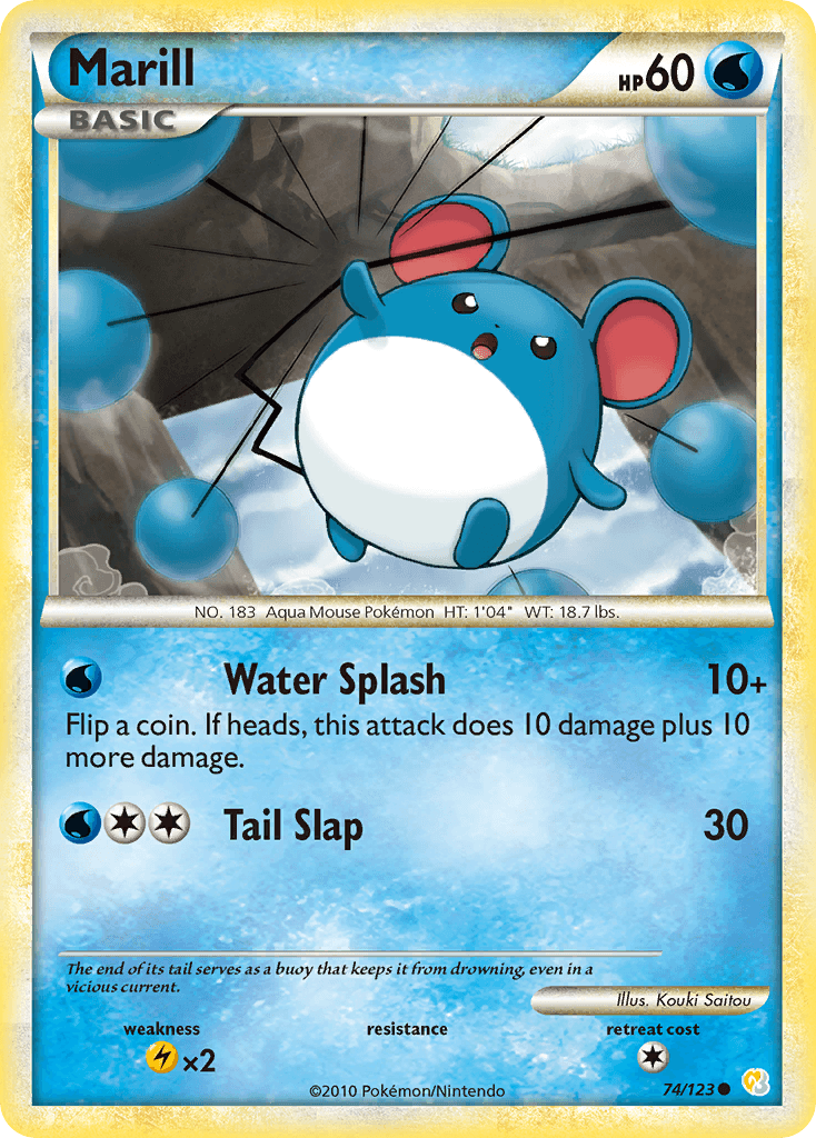 Marill, HeartGold & SoulSilver 74