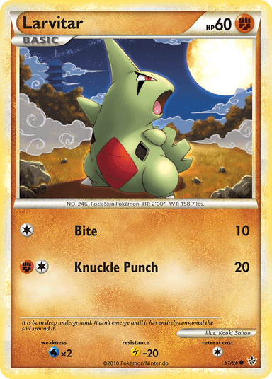 Larvitar, HS—Unleashed 51