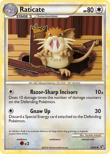 Raticate, HS—Undaunted 34