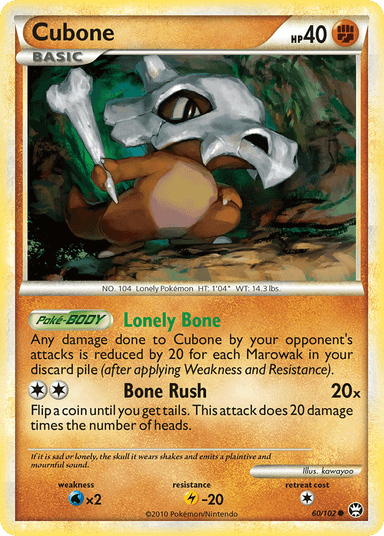 Cubone, HS—Triumphant 60