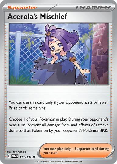 Acerola's Mischief, Mega Evolution 113