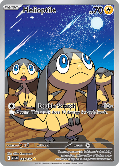 Helioptile, Mega Evolution 143