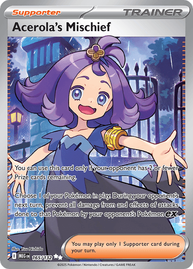 Acerola's Mischief, Mega Evolution 165