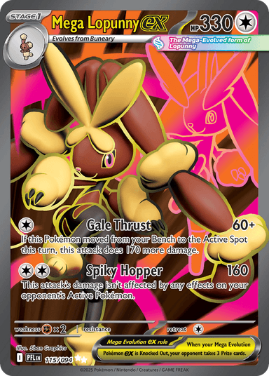 Mega Lopunny ex, Phantasmal Flames 115