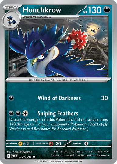 Honchkrow, Phantasmal Flames 58