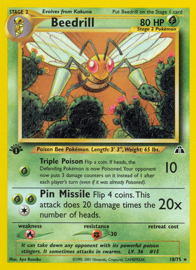 Beedrill, Neo Discovery 18
