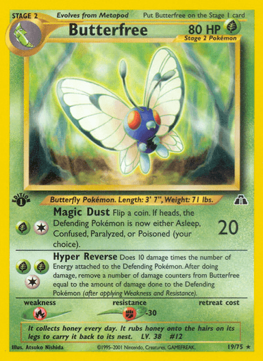 Butterfree, Neo Discovery 19