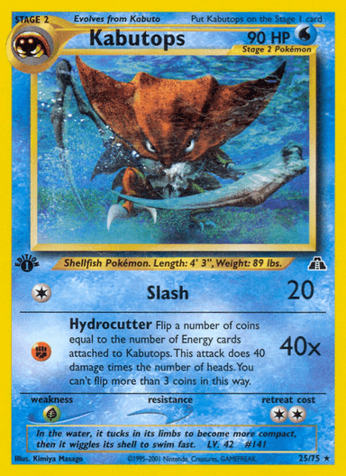 Kabutops, Neo Discovery 25