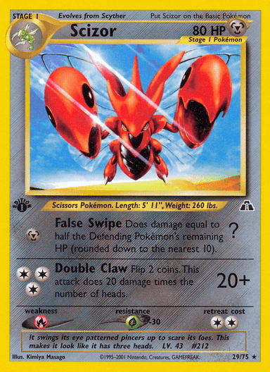 Scizor, Neo Discovery 29
