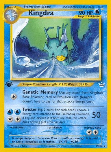 Kingdra, Neo Revelation 19