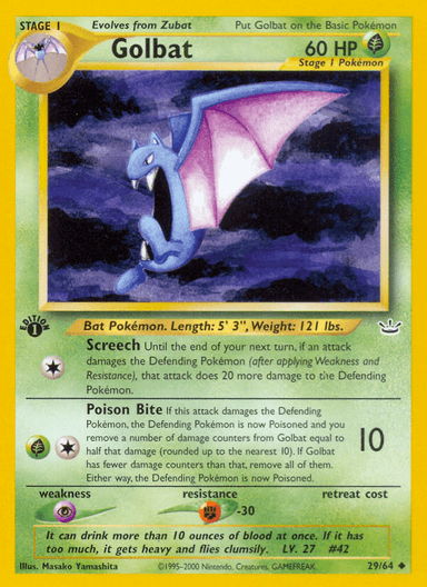 Golbat, Neo Revelation 29