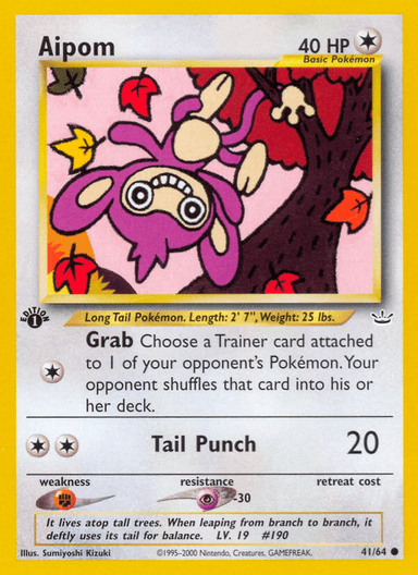 Aipom, Neo Revelation 41