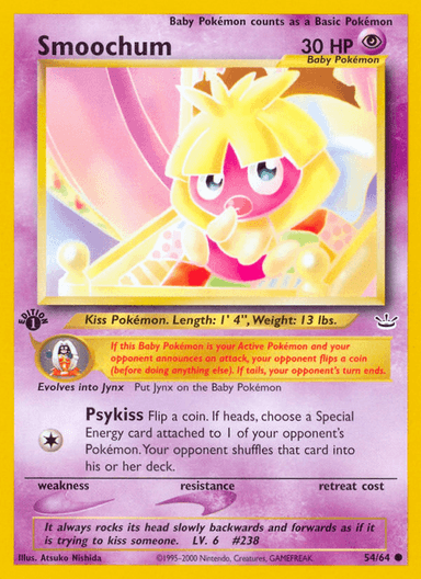 Smoochum, Neo Revelation 54