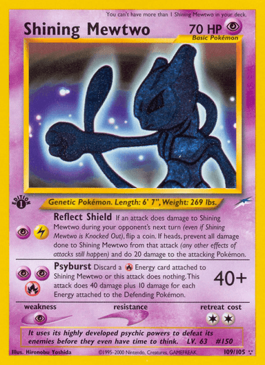 Shining Mewtwo, Neo Destiny 109