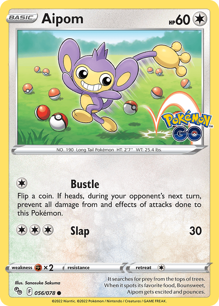 Aipom, Pokémon GO 56