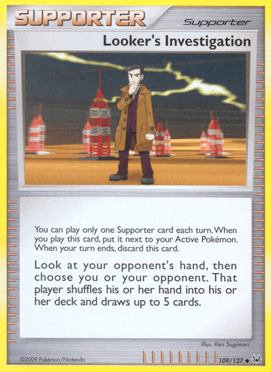 Looker's Investigation, Platinum 109