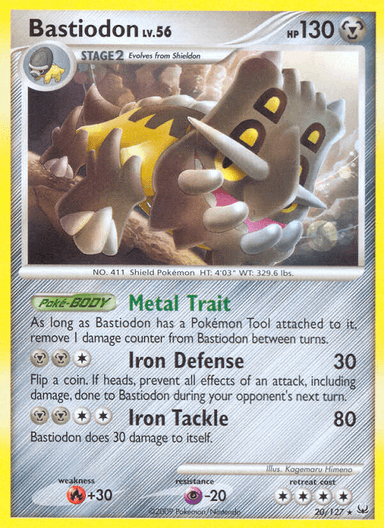 Bastiodon, Platinum 20