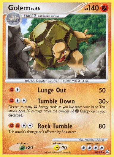 Golem, Arceus 19