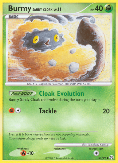 Burmy Sandy Cloak, Arceus 57