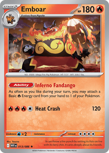 Emboar, White Flare 13