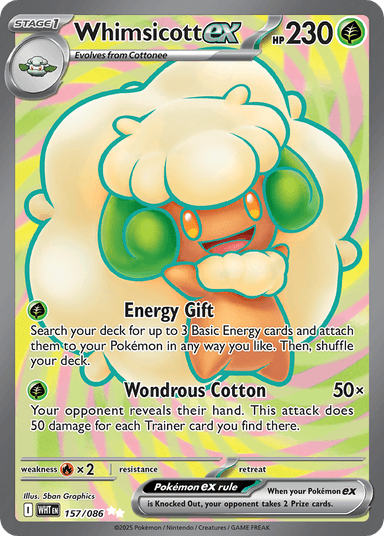 Whimsicott ex, White Flare 157