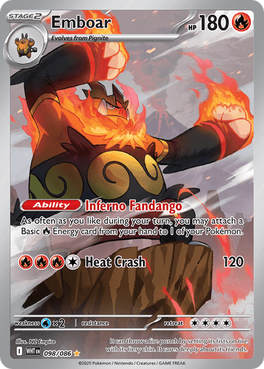 Emboar, White Flare 98