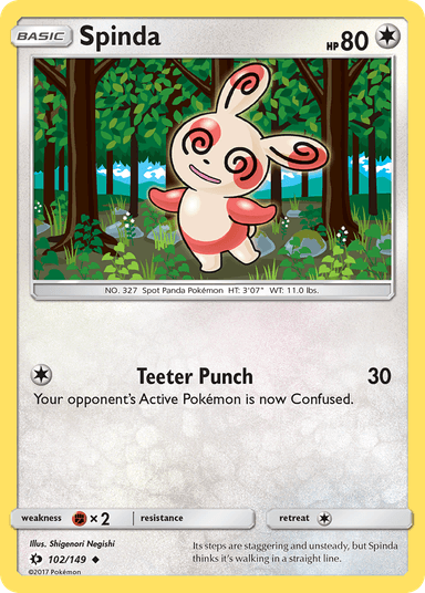 Spinda, Sun & Moon 102