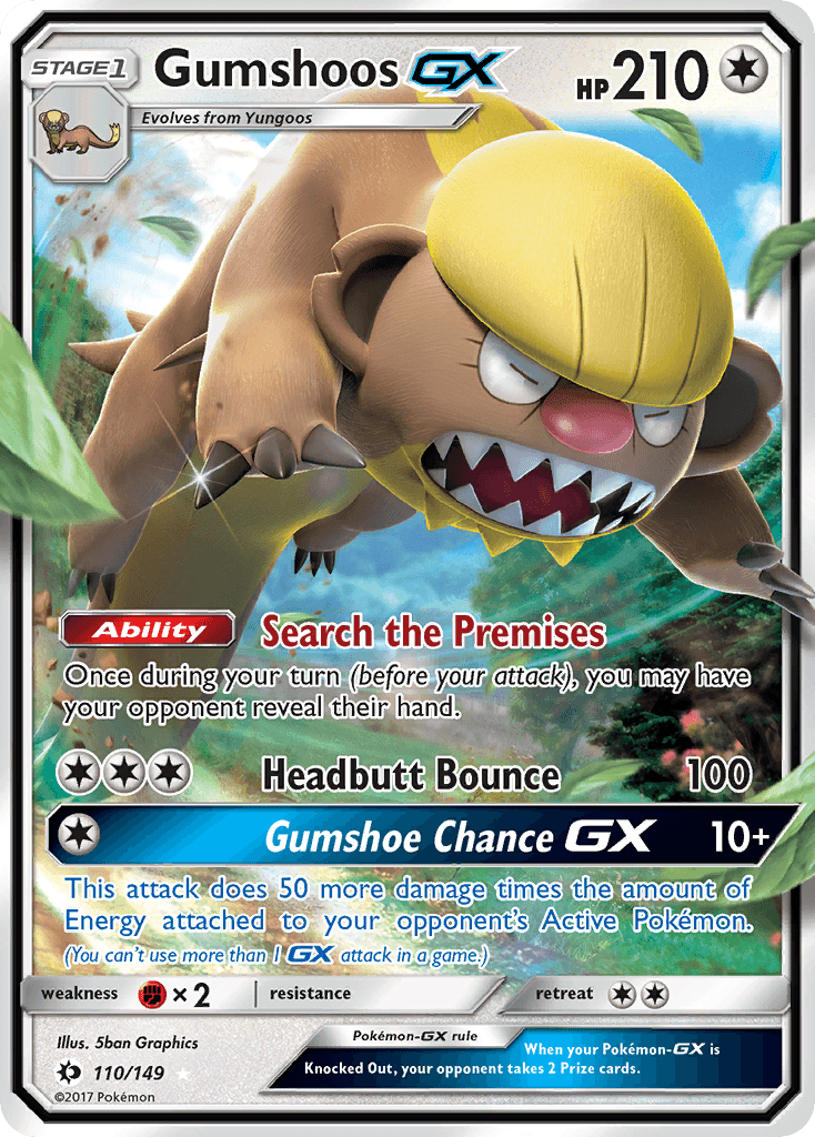 Gumshoos-GX, Sun & Moon 110