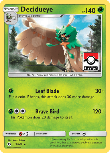 Decidueye, Sun & Moon 11