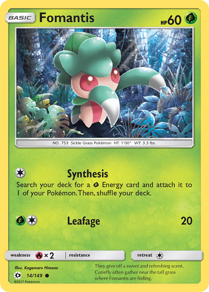 Fomantis, Sun & Moon 14