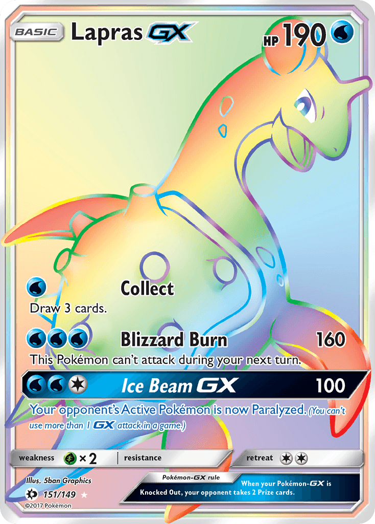 Lapras-GX, Sun & Moon 151