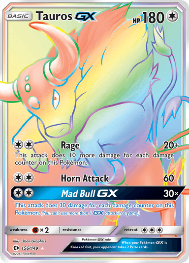 Tauros-GX, Sun & Moon 156