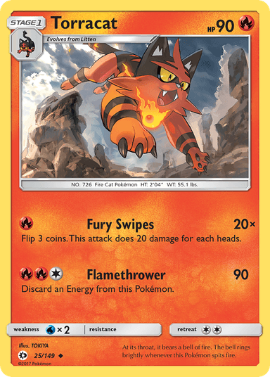 Torracat, Sun & Moon 25