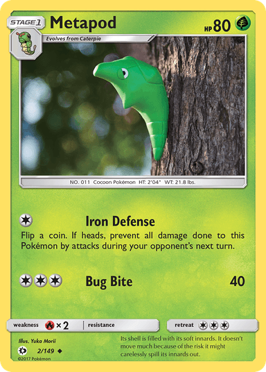 Metapod, Sun & Moon 2
