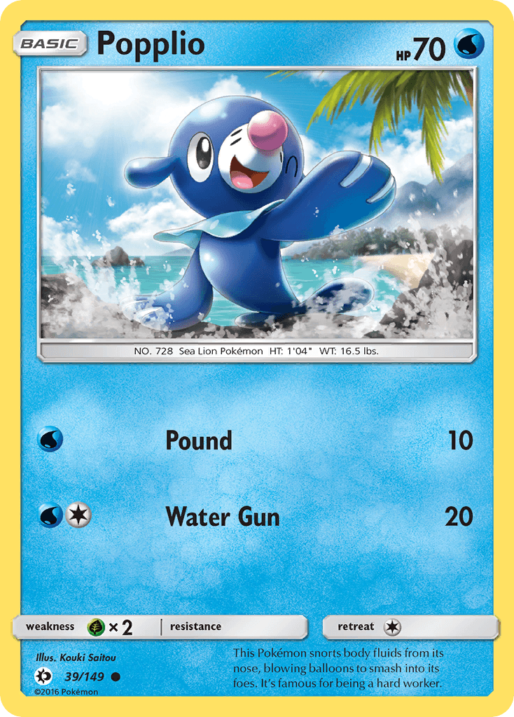 Popplio, Sun & Moon 39