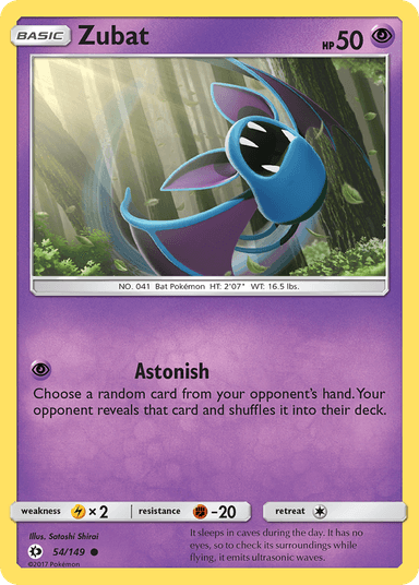Zubat, Sun & Moon 54