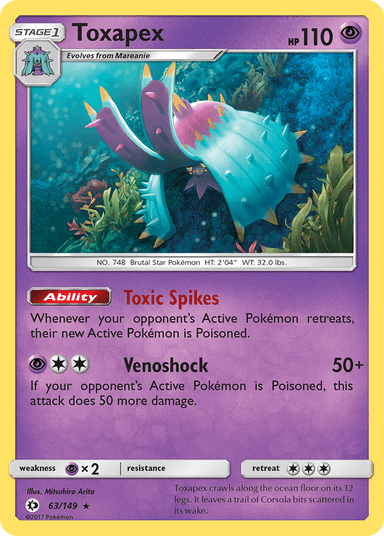 Toxapex, Sun & Moon 63