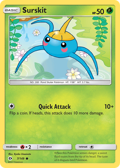 Surskit, Sun & Moon 7