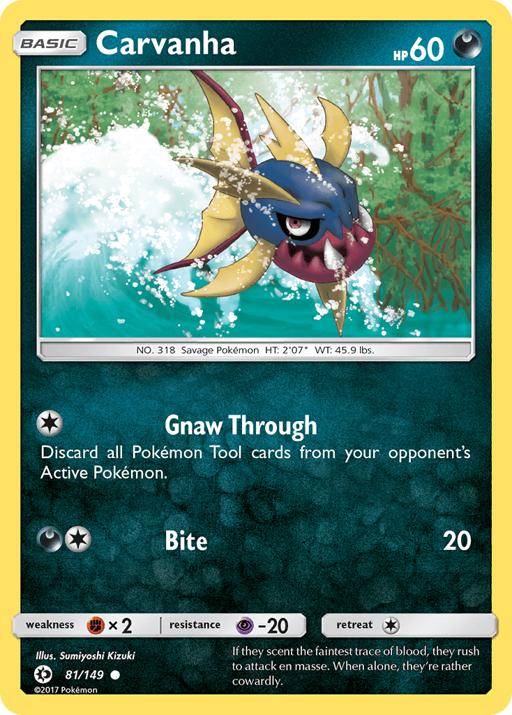 Carvanha, Sun & Moon 81