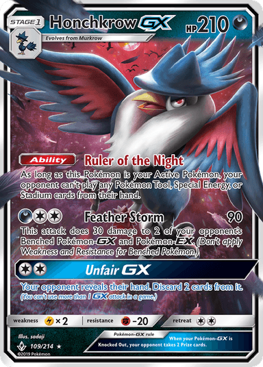 Honchkrow-GX, Unbroken Bonds 109