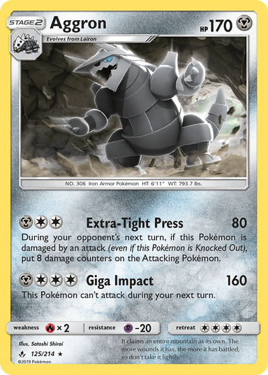 Aggron, Unbroken Bonds 125