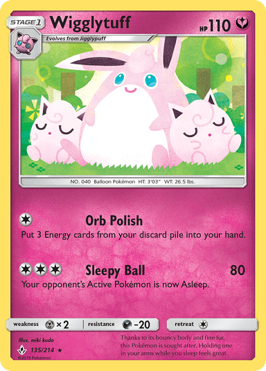 Wigglytuff, Unbroken Bonds 135