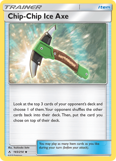 Chip-Chip Ice Axe, Unbroken Bonds 165