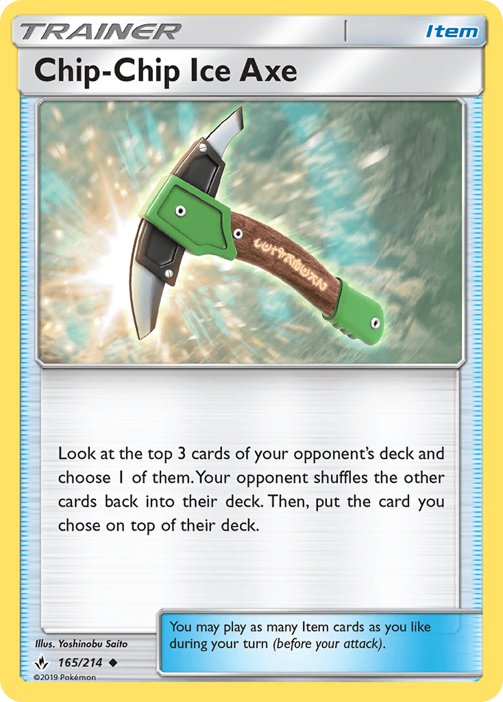 Chip-Chip Ice Axe, Unbroken Bonds 165
