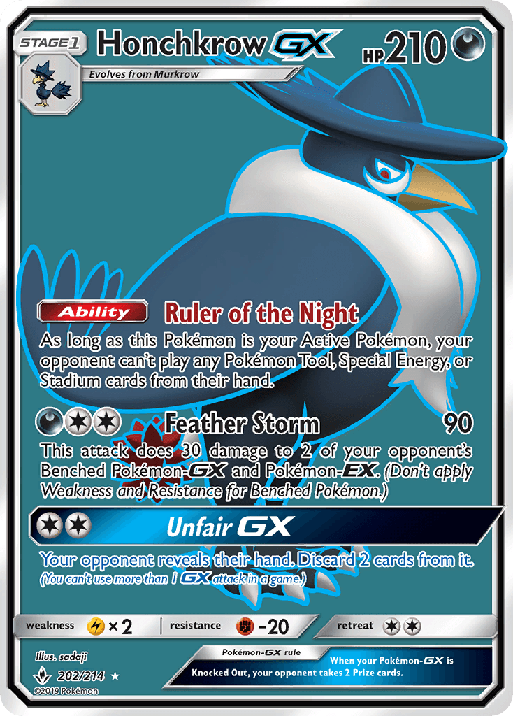 Honchkrow-GX, Unbroken Bonds 202